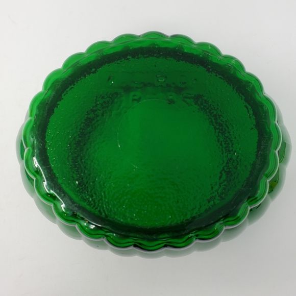 A.L.R. Co. Green Glass Vase Bowl - Picture 4 of 9